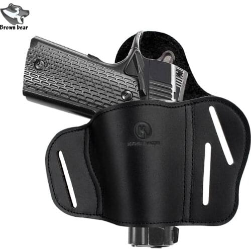 1911 Genuine Leather Pistol Gun Holster Coldre 1911 for Sig Sauer S&W Ruger