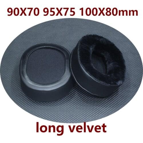 90X70 95X75 100X80mm Replacement Earpads Square Velvet Ear Pads Cushions Soft Memory Foam Earpads for Sennheiser for Sony