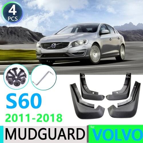 For Volvo S60 2011 2012 2013 2014 2015 2016 2017 2018 2nd Mudguard Mud Flaps Guard Splash Flap Mudguards Car Accessories