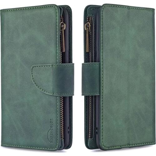 Zipper Flip Wallet Leather Case For iPhone 12 Mini 11 Pro Max X Xs Xr SE 2020 Magnetic Phone Cases For iPhone 6 6s 7 8 Plus