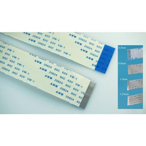 5pcs Flexible flat cable FFC /FPC 0.5mm pitch 150mm Length Different Sides 32 36 40 41 42 45 48 50 51 53 54 55 57 60 61 64 Pin