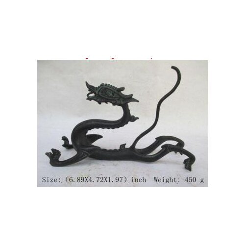 Collecting OLD copper Elaborate Old crafts Brass Chinese bronze dragon antique collection. Inversion of dragon