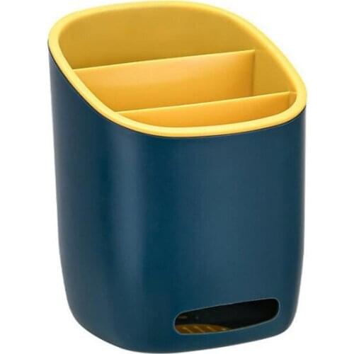 Multifunction Spoon Chopsticks Fork Plastic Storage Box Flatware Drain Rack Kitchen Countertop Box Rack Cutlery Holder Kitchen