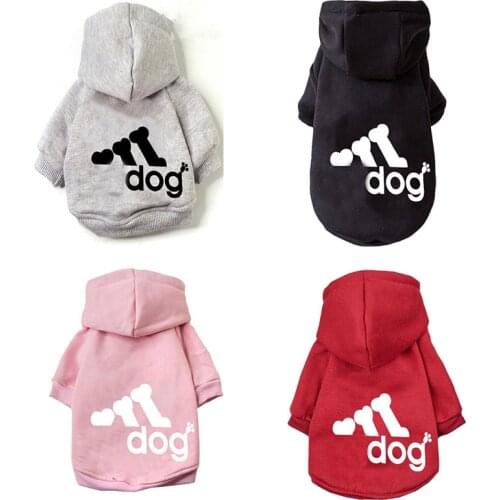Pet Clothes New Dog Clothing Coat Jacket Hoodie Sweater Clothes For Dogs Cotton Clothing For Dogs Sports Style Pet Dog Clothes