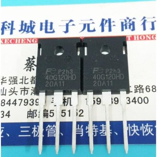 Original New 2pcs/ 40G120HD FGW40N120HD TO247 TO-247