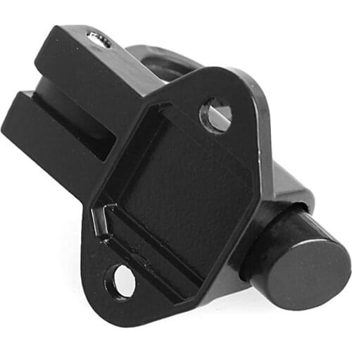 P15D Black Window Gate Security Pull Ring Spring Bounce Door Bolt Aluminum Latch Lock