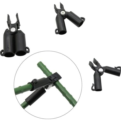 Plastic Gardening Pillar Support Forks Adjustable Plant Grafting Stakes Connector Clip for 8mm,11mm,16mm,20mm Stakes 50 Pcs