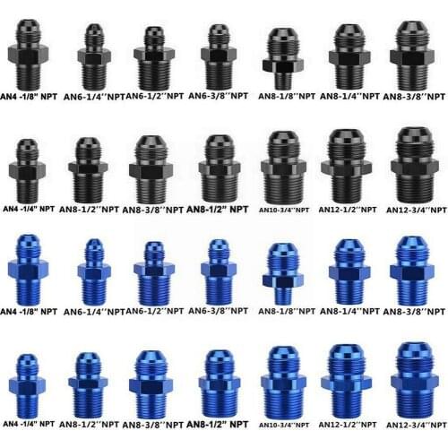 AN4 AN6 AN8 AN10 AN12 NPT Straight Fuel Oil Air Hose Auto Male Thread Fitting Car Pipe Fitting accessories Adapter T3M9