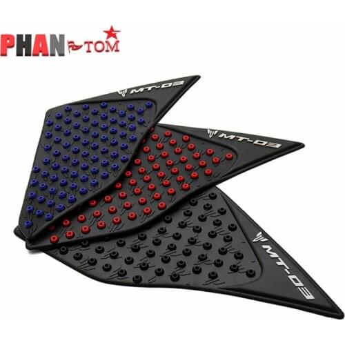 Motorcycle Protector Anti slip For MT-03 MT03 MT 03 2015-2016 Tank Pad Sticker Gas Knee Grip Traction Side