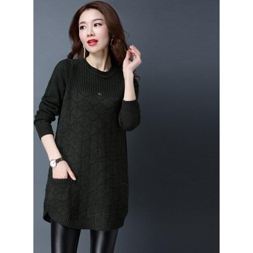 Wholesale New Autumn Winter Hot Selling Womens Fashion Casual Warm Nice Sweater Manteau Femme Hiver