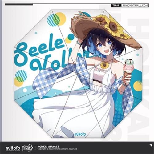 Anime Games Honkai Impact 3 Summer Leisure Series COSPLAY Seele Vollerei Queen Sunny Umbrella Sun Umbrella