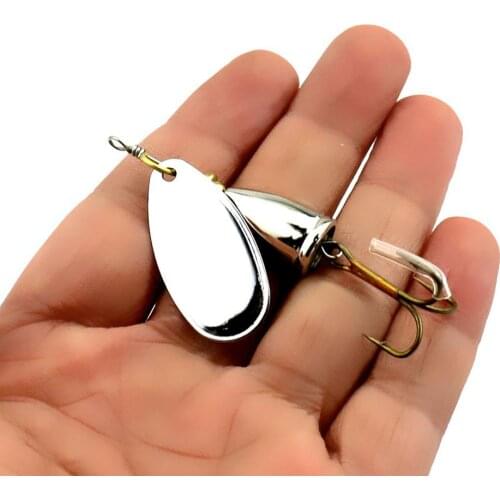 1PC 6.5CM 8.5G Hard Metal Spinnerbaits Trolling Blade Sequins Spinner Spoons Wobbler Catfish Pesca Fishing Tackles Wholesale CSV