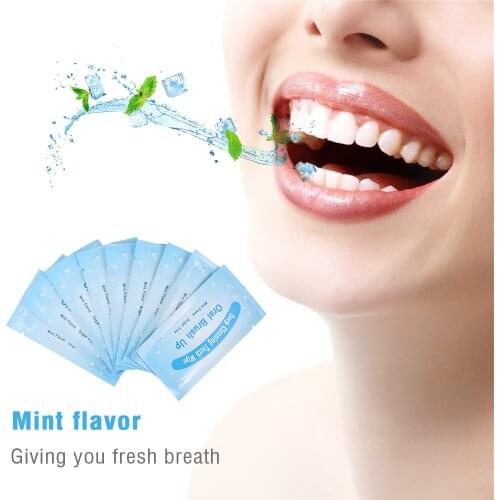 200/100/50pcs Deep Cleansing Finger Tooth Wipes Protection Pads Tooth Cleansing Wipes Teeth Whitening Strips Oral Care Tools