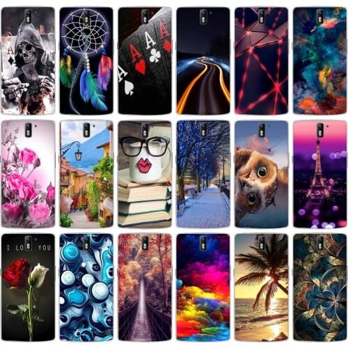 2016 TPU Flower Dog Flower Plants Printed Case for OnePlus One 1+1 Soft Gel Silicone Back Phone Cover for OnePlusOne 1+1