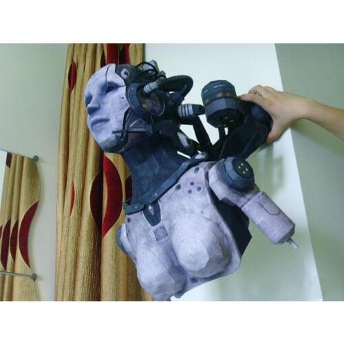 3D PAPER MODEL STAR TERRAN WOMAN ADJUTANT MODEL HANDMADE DIY FINISHED SIZE 54 CM TALL PAPER TOYS