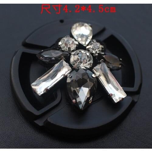 5Pcs/lot Cartoon crystal beaded bee cloth stickers clothing decals show costumes decorative patches DIY accessories A316