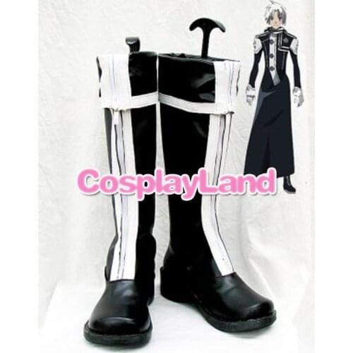 D Gray-Man Allen Walker Cosplay Boots Shoes Anime Party Cosplay Show Boots Custom Made for Adult Men Shoes