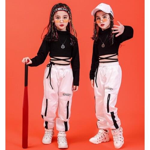 Jazz Dance Costume for Girl New Kids Street Dance Set Hip Hop Clothing Stage Performance Suit Childrens Day Dancewear