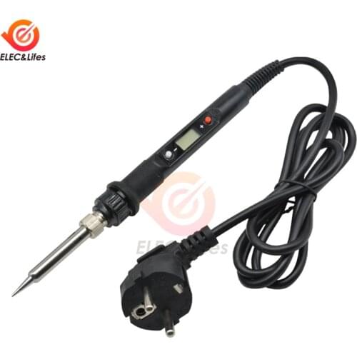 220V 80W Electric Soldering Iron Adjustable Temperature LCD Digital Display EU Plug Welding Solder Iron Tips Repair Rework Tool