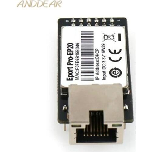 Eport Pro EP20-Pin Linux Network Server Port TTL Serial to Ethernet Embedded Module DHCP 3.3V TCP IP Telnet
