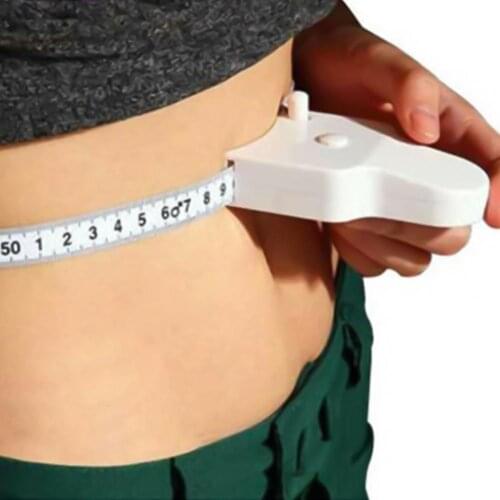 One-button Design Unique Clear Markings Waist Measure Tape Water-proof Waist Measure Ruler Practical for Gifts