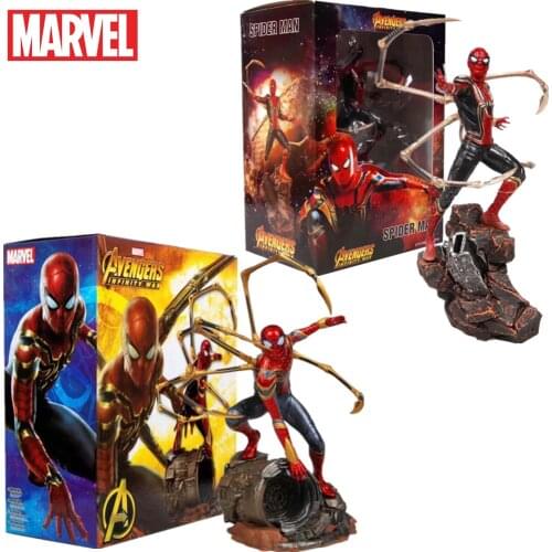 Iron Spiderman Action Figures Toy 260mm Spider Man Marvel The Avengers Endgame Figurine Model Toys