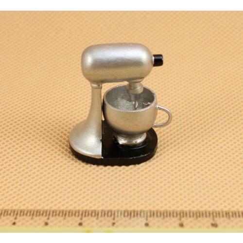 G05-X152 children baby gift Toy 1:12 Dollhouse mini Furniture Miniature Silver mixer 1pcs