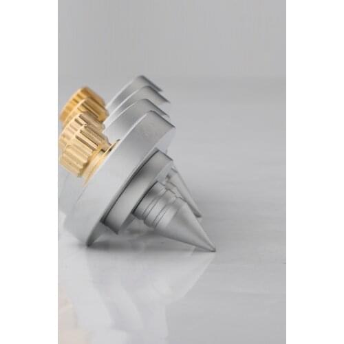35X37mm Hifi audio Speaker Spike Isolation Feet Brass Cone Turntable Amplifier Amp cone speaker pad 4sets