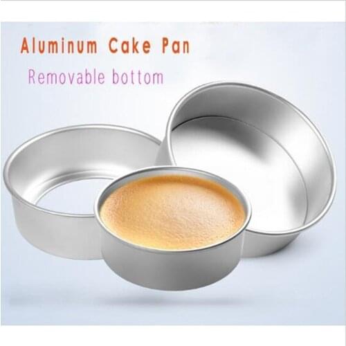 Round Cake Mold Patisserie Cake Aluminum Alloy Round Pudding Cheesecake Mold Cake Mould With Removable Bottom Cake Baking Pan