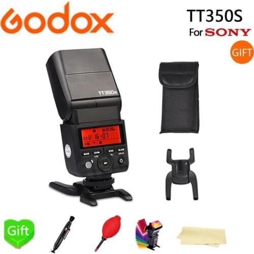 Godox TT350S Mini Camera Speedlite Flash 2.4G Wireless TTL 1/8000S HSS TTL GN36 for Sony Mirrorless DSLR Camera A7 A6000 A6500