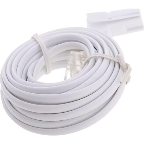 3 Meter 10 Foot RJ11 To UK BT 6P2C Modular Telephone Cable For Landline