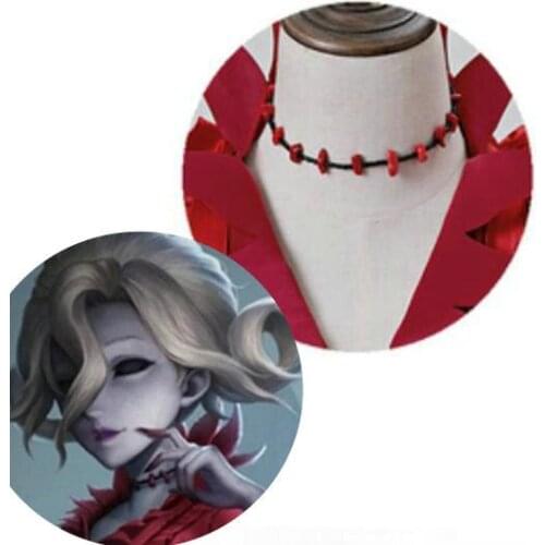 Game Identity V Crimson Mrs. Red Mary Red Monitore Necklace Cosplay Halloween