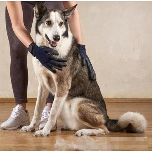 Pet Dog Cleaning Gloves Brush Gloves Effective Cleaning Back Massage Animal Bathing Fur Hair Removal Dog Combs