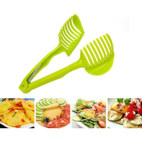 Hot Plastic Potato Slicers Tomato Cutter Shredders Fruit Vegetable Tools Onion Lemon Cutting Holder Kitchen Gadgets Cooking Tool