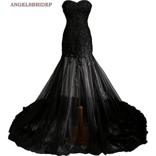 ANGELSBRIDEP Sweetheart Mermaid Prom Dresses Vestidos de festa Formal Applique Court Train Celebrity Pageant Dresses Plus Size