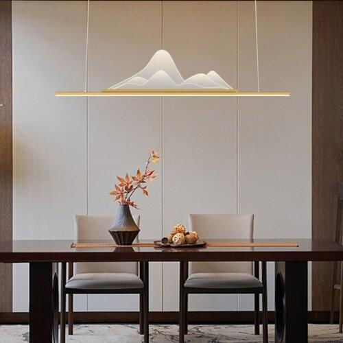 Led Pendant Lights Simple Modern For Living Room Bedroom Dining Wrought Iron Strip Chandeliers Indoor Lighting Decoration Lamps