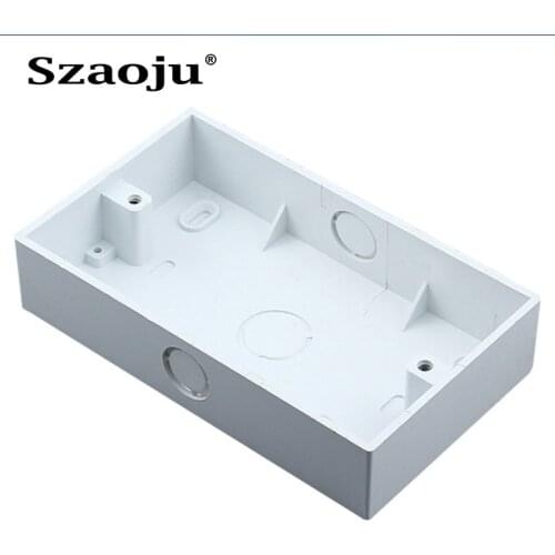 Szaoju 146 Junction Box, European, British, Wall Socket, Switch Mounting Box, Flameproof Plastic Box 146 * 86mm, 86*86mm
