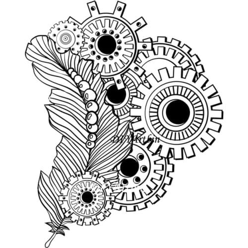 2021 Steampunk Leaves New Die For Metal DIY Scrapbooking Card Stencil Cutting Dies Cards Album Decoration Layering Craft Dies