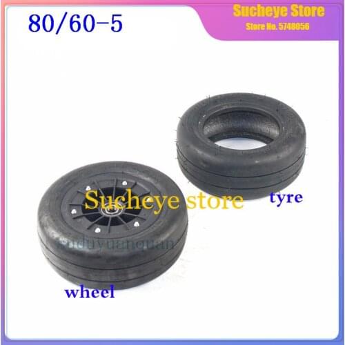 80/60-5 tubeless tyres vacuum tires for electric scooter mini motorcycle Go-kart wheel 80/60-5 Inflatable wheels