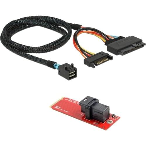 U.2 U2 Kit SFF-8639 NVME PCIe SSD Adapter & Cable for Mainboard SSD 750 P3600 P3700 M.2 SFF-8643