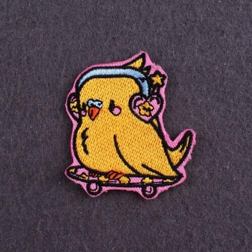 Animals Patches for clothing Monkey/ Bird Embroidered Patch Iron On Patches For Clothes Applique For Jacket Badges Cartoon Patch