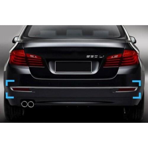 Car stainless steel Rear door tailgate frame Bottom trunk plate trim hoods For BMW 5 series F10 520i 525i 530i 2014-2017