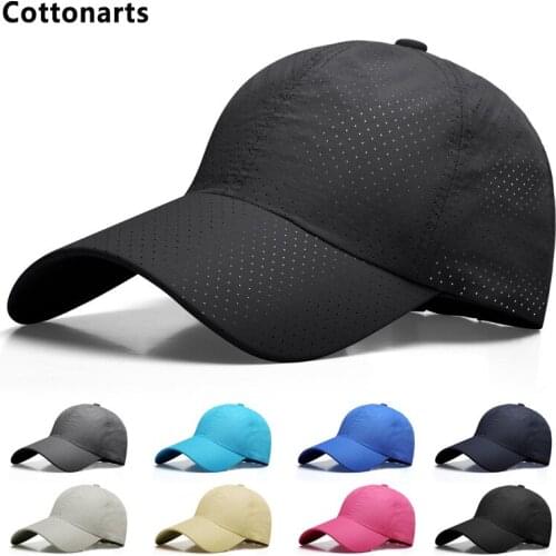 New Unisex Baseball Cap Solid Breathable Quick Dry Hat Fashion Women and Men Casual Adjustable Sunhat Outdoor Sports Caps Gorras