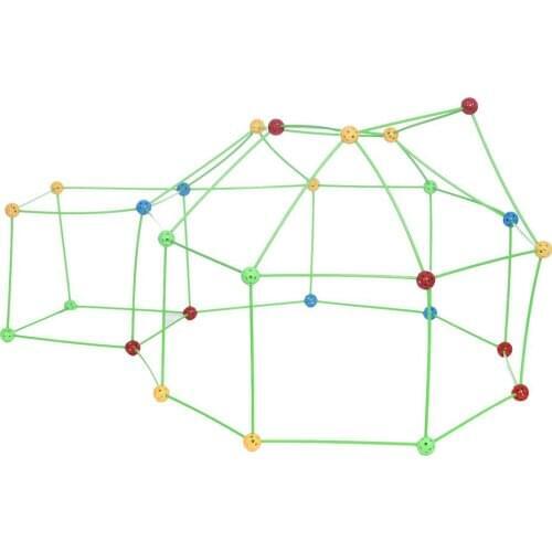 43*34*6cm Castles Tunnels Play Tent Kids Construction Fort Building Kits DIY Building Fortress Outdoor Games Toys For Children