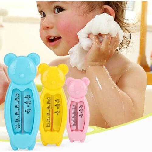 1pc Cute Cartoon Floating Bear Baby Water Thermometer Newborn Bath Water Sensor Thermometer Baby Bath Care