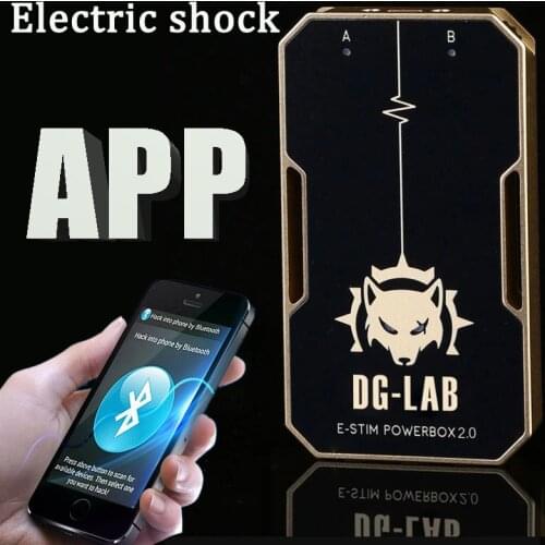 DG-LAB Power Box Control By Mobile APP Electric Shock Tens Electro Device SM Player Sex Electrical Stimulator Shock Therapy Toys