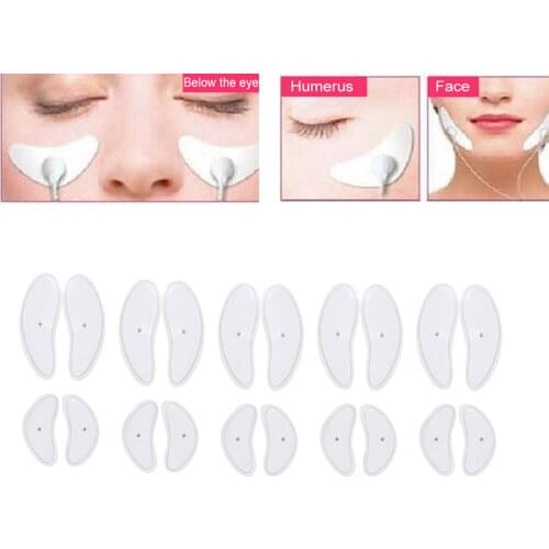Electrodes For Slimming Facial Massager Tens Pads V-Face Trainer Face Pulse Muscle Stimulator Acupuncture Unit Wholesale