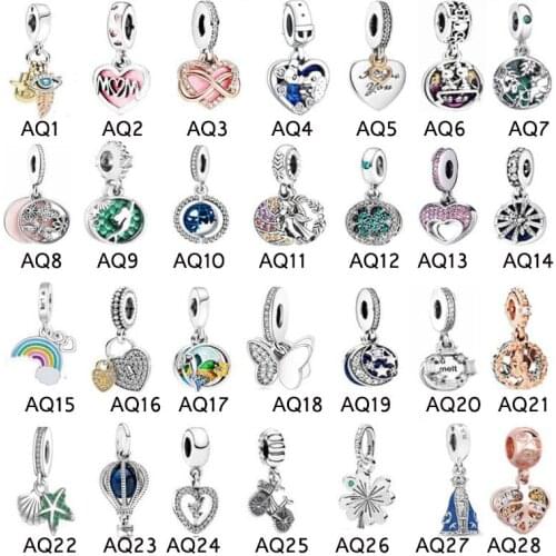 Hot Sale Genuine 100% 925 Sterling Silver Pendant Charm Beads Fit Original Brand Bracelet Necklace Authentic Jewelry