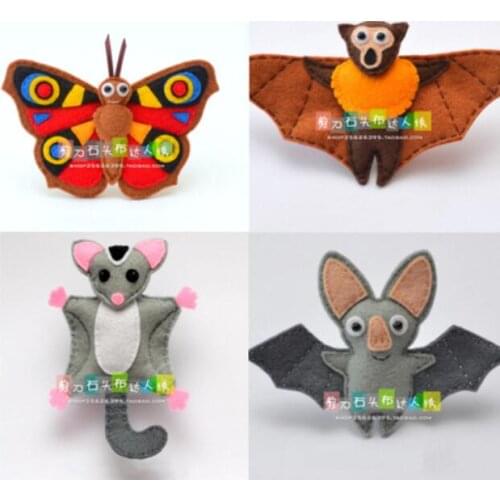 Bat doll flying object Fabric Felt kit Non-woven cloth Craft DIY Sewing set Felt Handwork Material DIY needlework supplies
