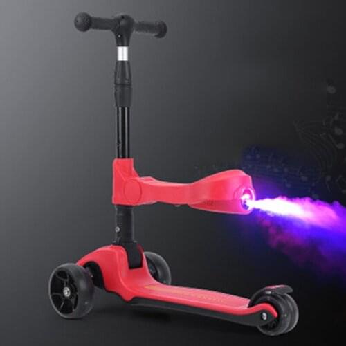 Three-in-one Spitfire Music Scooter 3-12 year old child sliding scooter
